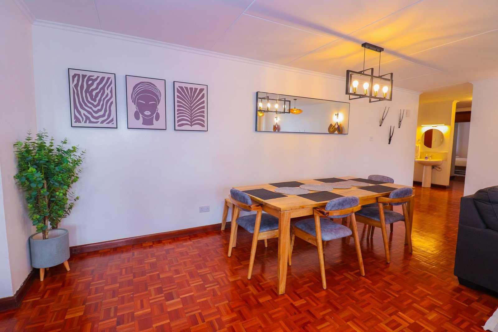 Apartment dining area